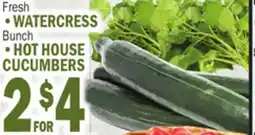 C Town Fresh WATERCRESS & HOT HOUSE CUCUMBERS offer