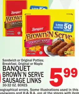 C Town BANQUET BROWN'N SERVE SAUSAGE LINKS offer