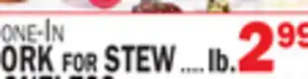 C Town PORK FOR STEW offer
