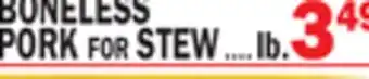 C Town BONELESS PORK for STEW offer