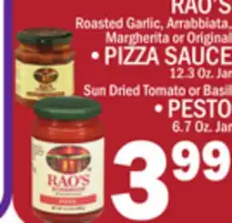 C Town RAO'S PIZZA SAUCE 12.3 Oz. Jar offer