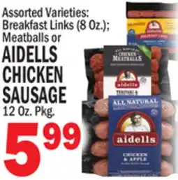 C Town AIDELLS CHICKEN SAUSAGE offer