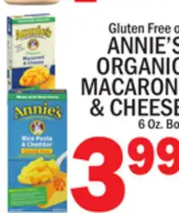 C Town ANNIE'S ORGANIC MACARONI & CHEESE offer