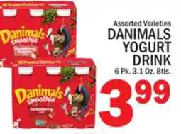 C Town DANIMALS YOGURT DRINK 6 Pk. 3.1 Oz. Btls offer