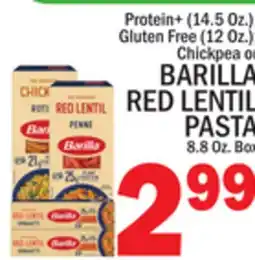 C Town BARILLA RED LENTIL PASTA 8.8 Oz. Box offer