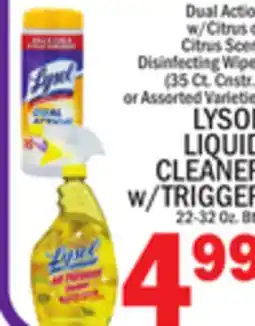 C Town LYSOL LIQUID CLEANER w/TRIGGER offer