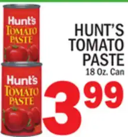 C Town HUNT'S TOMATO PASTE offer
