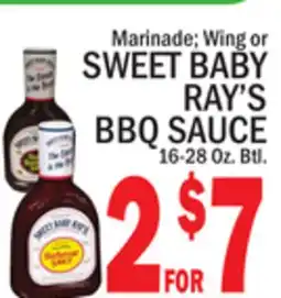 C Town SWEET BABY RAY'S BBQ SAUCE offer