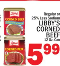 C Town LIBBY'S CORNED BEEF offer
