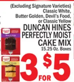 C Town DUNCAN HINES PERFECTLY MOIST CAKE MIX offer