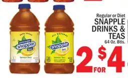 C Town SNAPPLE DRINKS & TEAS offer