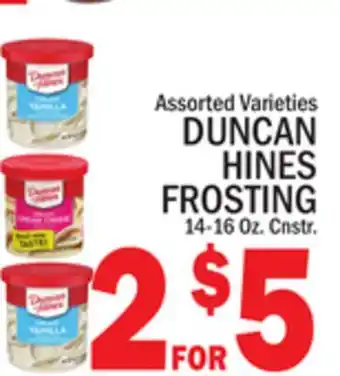 C Town DUNCAN HINES FROSTING offer