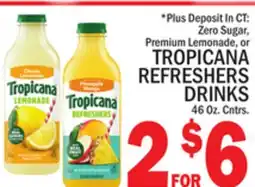 C Town TROPICANA REFRESHERS DRINKS offer