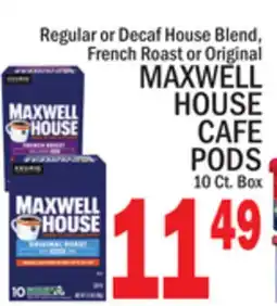 C Town MAXWELL HOUSE CAFE PODS offer