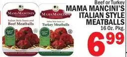 C Town MAMA MANCINI'S ITALIAN STYLE MEATBALLS offer