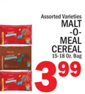 C Town MALT-O-MEAL CEREAL offer