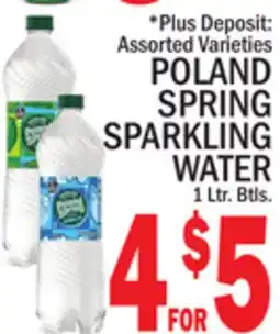 C Town POLAND SPRING SPARKLING WATER offer