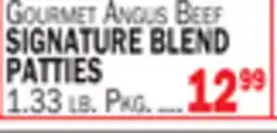 C Town GOURMET ANGUS BEEF SIGNATURE BLEND PATTIES offer