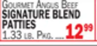 C Town GOURMET ANGUS BEEF SIGNATURE BLEND PATTIES offer