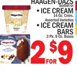 C Town HAAGEN-DAZS Sorbet or ICE CREAM offer