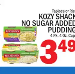 C Town KOZY SHACK NO SUGAR ADDED PUDDING offer
