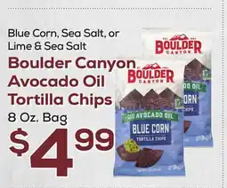 DeCicco & Sons Boulder Canyon Avocado Oil Tortilla Chips offer