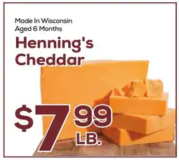 DeCicco & Sons Henning's Cheddar offer