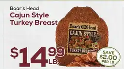 DeCicco & Sons Boar's Head Cajun Style Turkey Breast offer