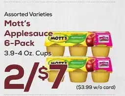 DeCicco & Sons Mott's Applesauce 6-Pack offer