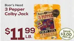 DeCicco & Sons Boar's Head 3 Pepper Colby Jack offer