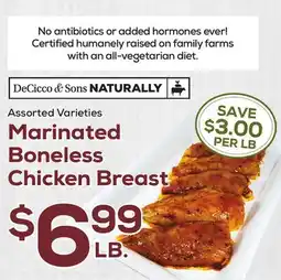 DeCicco & Sons DeCicco & Sons NATURALLY Marinated Boneless Chicken Breast offer