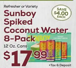 DeCicco & Sons Sunboy Spiked Coconut Water 8-Pack offer