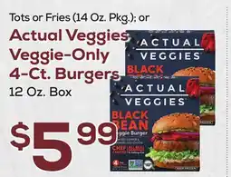 DeCicco & Sons Actual Veggies Veggie -Only 4-ct. Burgers offer