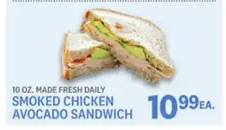 Kings Food Markets SMOKED CHICKEN AVOCADO SANDWICH offer