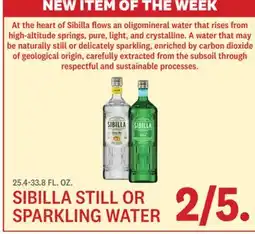 Kings Food Markets SIBILLA STILL OR SPARKLING WATER offer
