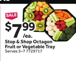 Stop&Shop Stop & Shop Octagon Fruit or Vegetable Tray offer