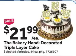 Stop&Shop The Bakery Hand-Decorated Triple Layer Cake offer