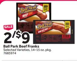 Stop&Shop Ball Park Beef Franks offer
