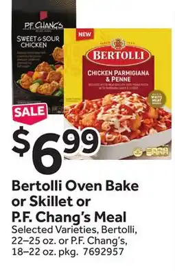 Stop&Shop Bertolli Oven Bake or Skillet or P. F. Chang's Meal offer