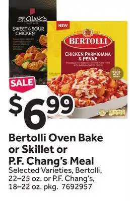 Stop&Shop Bertolli Oven Bake or Skillet or P. F. Chang's Meal offer