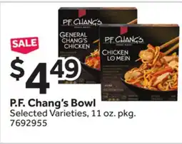 Stop&Shop P. F. Chang's Bowl offer