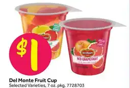 Stop&Shop Del Monte Fruit Cup offer