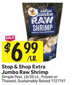 Stop&Shop Extra Jumbo Raw Shrimp offer