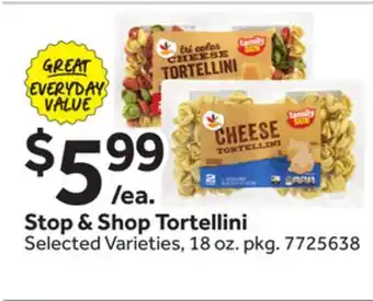 Stop&Shop Stop & Shop Tortellini offer