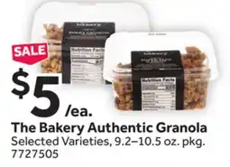 Stop&Shop The Bakery Authentic Granola offer