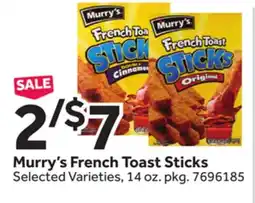 Stop&Shop Murry's French Toast Sticks offer