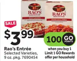 Stop&Shop Rao's Entrée offer