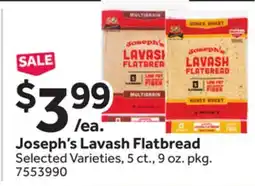 Stop&Shop Joseph's Lavash Flatbread offer
