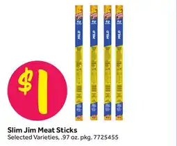 Stop&Shop Slim Jim Meat Sticks offer