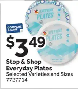 Stop&Shop Stop & Shop Everyday Plates offer